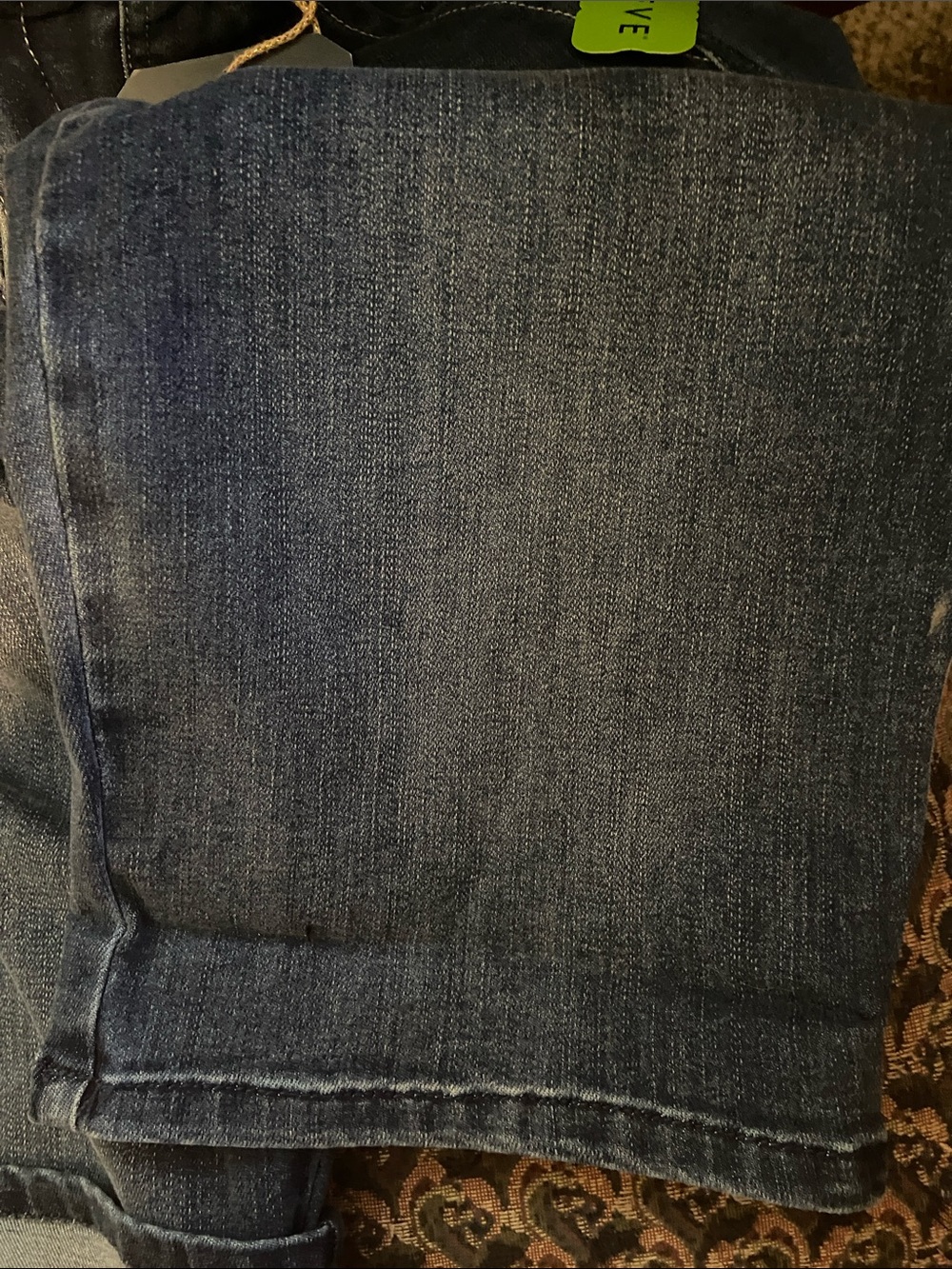 Democracy Ab Solution High Rise Denim Bermuda Utility Shorts Midtone Size 4 New - Picture 8 of 11